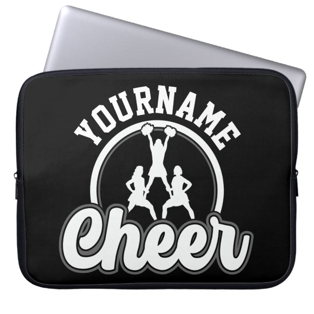 Personalised NAME Cheer Team Varsity Cheerleader Laptop Sleeve (Front)