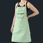 Personalised Name Chef established year Mint green Apron<br><div class="desc">Introducing our Personalised Name Chef Established Year Mint Green Apron, the perfect accessory for the talented chef in your life. This apron not only adds a touch of style to their cooking attire but also serves as a constant reminder to keep creating delicious meals. With its modern and unique design,...</div>