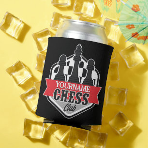 Personalised NAME Chess Player Club Checkmate  Can Cooler