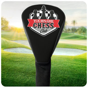 Personalised NAME Chess Player Club Checkmate Golf Head Cover