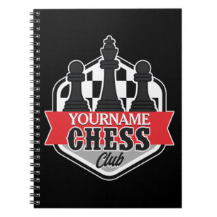 Personalised NAME Chess Player Club Checkmate Notebook