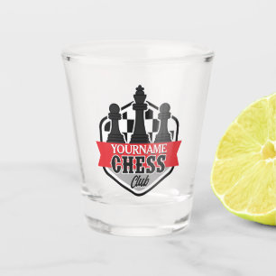 Personalised NAME Chess Player Club Checkmate Shot Glass