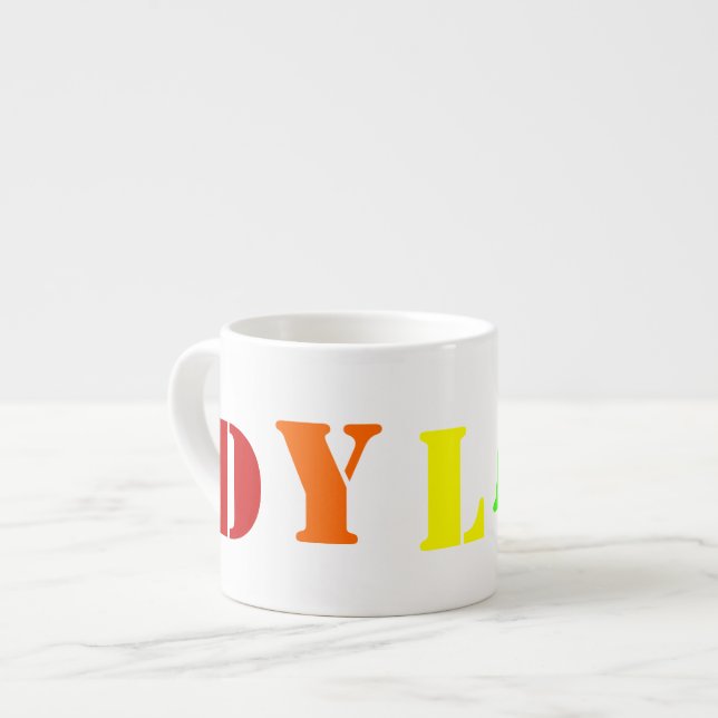 Personalised NAME Child's Mug (Front Left)