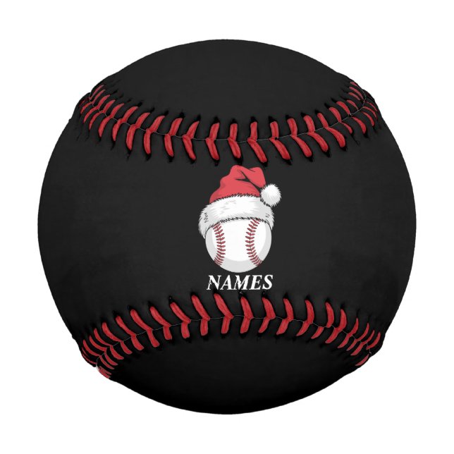 Personalised Name Christmas Baseball Santa Hat (Front)