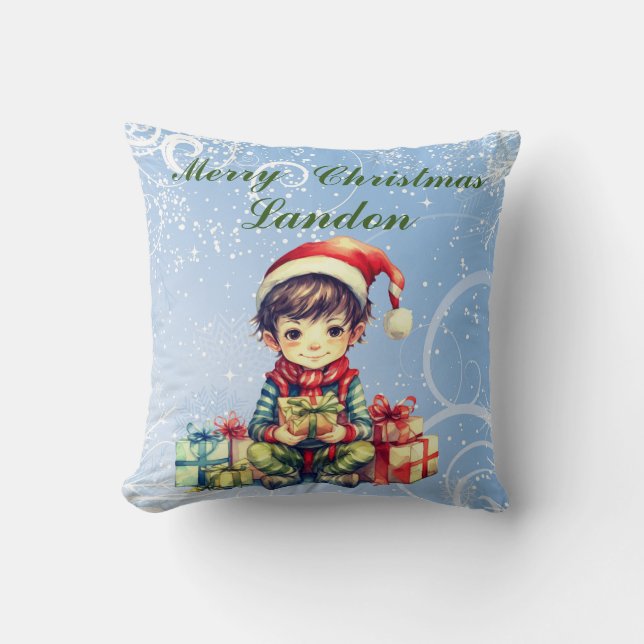 Personalised name Christmas Cushion (Front)