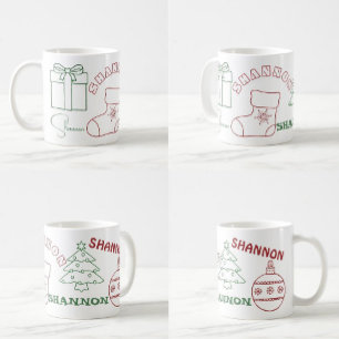 Personalised Name Christmas Mug