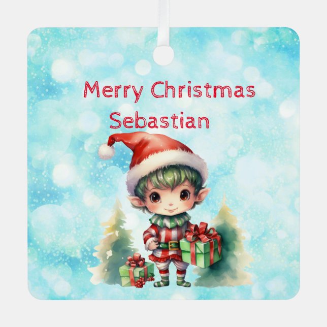 Personalised name Christmas ornament (Front)