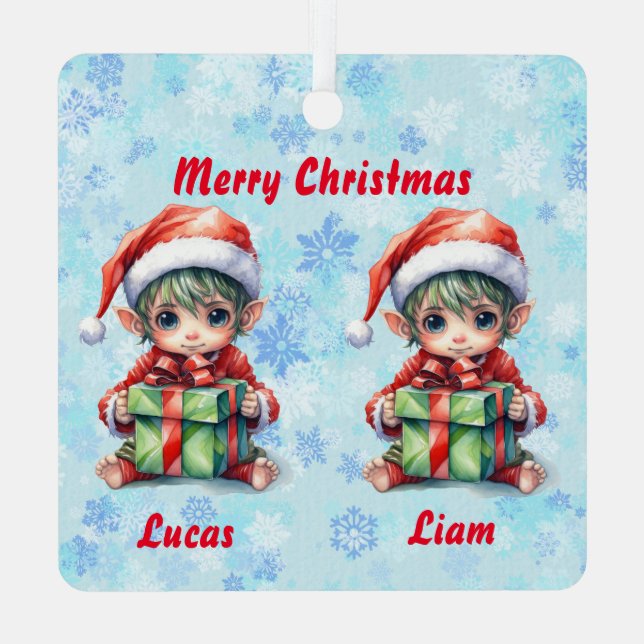 Personalised name Christmas ornament (Back)