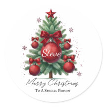 Personalised Name Christmas Tree Elegant Gift