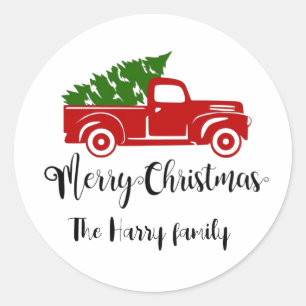 Personalised name christmas wishes stickers