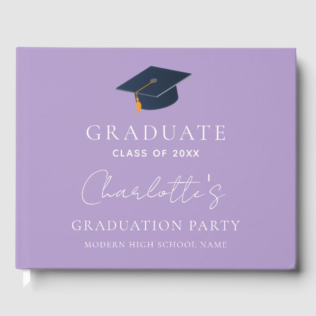 Personalised Name & Class of 2026 Graduation Guest Book (Front)