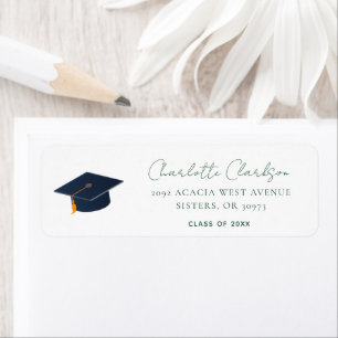 Personalised Name Class of 2026 Honours Return Address Label