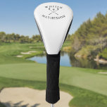 Personalised Name Classic Golf Clubs Golf Head Cover<br><div class="desc">Personalise the name in classic typography to create a unique golf gift and keepsake for any golfer. Designed by Thisisnotme©</div>