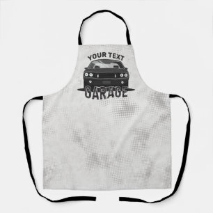 Personalised NAME Classic Muscle Car Garage Retro Apron