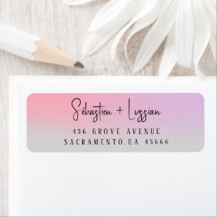 Personalised Name Classic Return Address Label