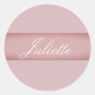 Personalised Name Classic Round Sticker