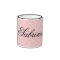 Personalised name coffee mug | Pink quatrefoil