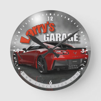 Personalised Name Corvette Garage Clock