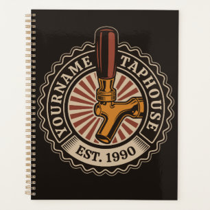 Personalised NAME Craft Beer Taphouse Brewery Bar Planner