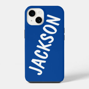 Personalised Name Custom Name Blue Birthday Gift iPhone 14 Case