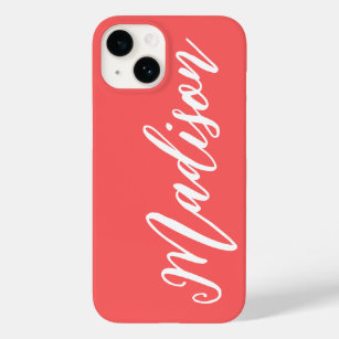 Personalised Name Custom Name Coral Birthday Gift Case-Mate iPhone 14 Case