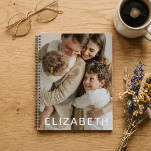 Personalised Name Custom Photo Minimalist Notebook