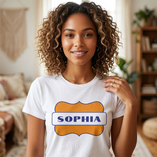 Personalised Name Custom Retro Style Graphic Tri-Blend Shirt