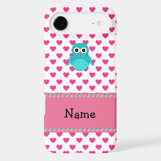 Personalised name cute owl barely there iPod cover (Back)