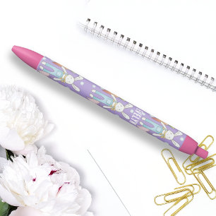 Personalised Name Cute Stuffed Animal Bunny Black Ink Pen