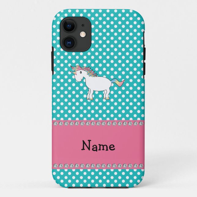 Personalised name cute unicorn Case-Mate iPhone case (Back)