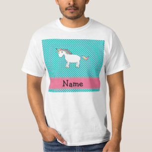 Personalised name cute unicorn T-Shirt