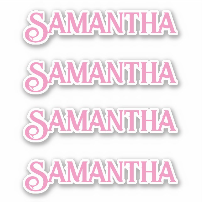 Personalised Name Decal Custom Times Four Sticker (Front)
