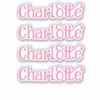 Personalised Name Decal Custom Times Four Sticker