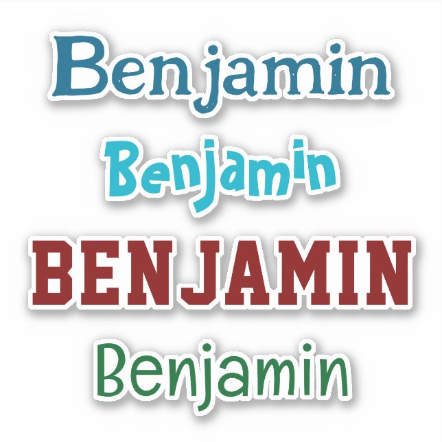 Personalised Name Decal Custom Times Four Sticker (Front)