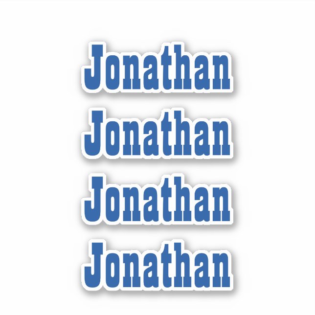 Personalised Name Decal Custom Times Four Sticker (Front)