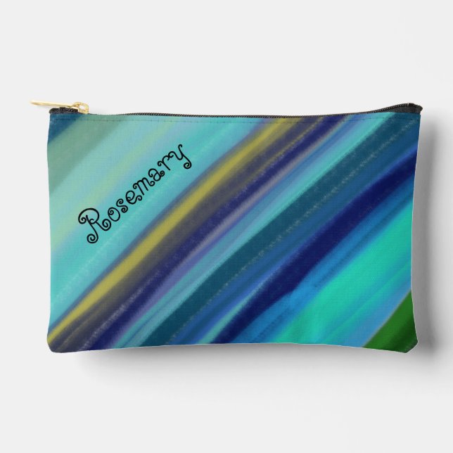Personalised Name Deep Sea Ocean Shades  Accessory Pouch (Front)