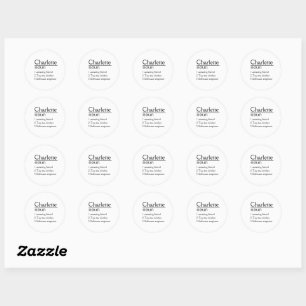 Personalised Name definition Classic Round Sticker