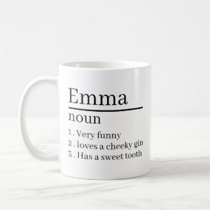 Personalised Name Definition Gifts Ideas Presents  Coffee Mug