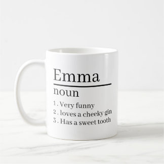 Personalised Name Definition Gifts Ideas Presents  Coffee Mug