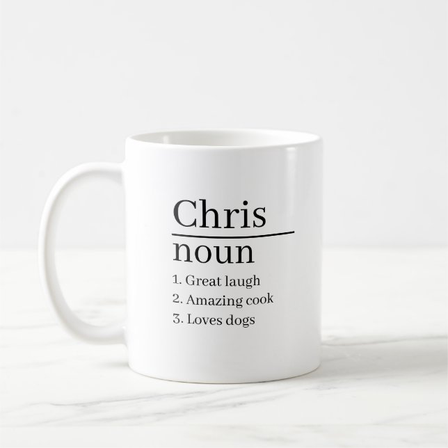 Personalised Name Definition Mug Gifts Ideas Prese (Left)