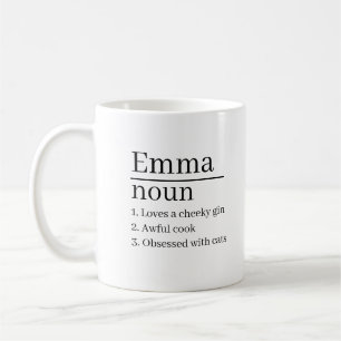 Personalised Name Definition Mug Laser Engraved G