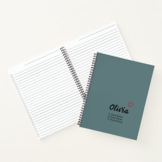 Personalised Name Definition  Notebook