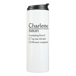 Personalised Name Definition tumbler