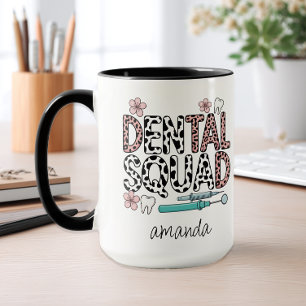 Personalised Name Dental Squad Mug