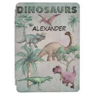 Personalised Name Dino Dinosaur Ipad Cover Boys