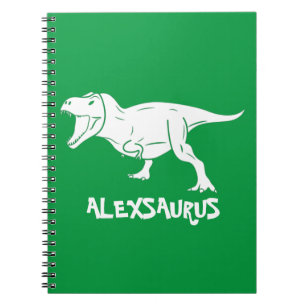 Personalised Name Dinosaur Notebook