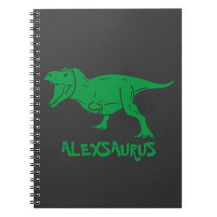 Personalised Name Dinosaur Notebook