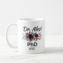 Personalised Name, Doctor Phd Graduation Mug