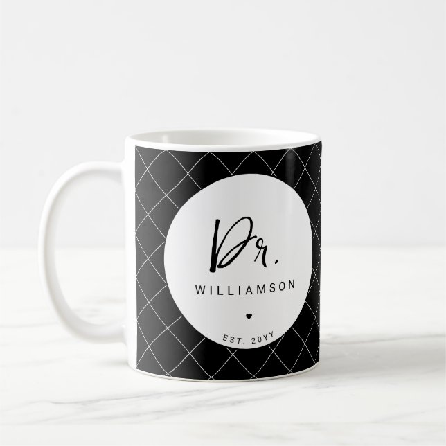 Personalised Name Dr Doctor Graduation Coffee Mug (Left)