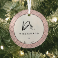 Personalised Name Dr Minimalist Doctor Graduation